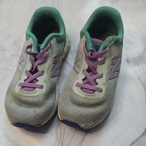 New Balance Kids' Teal and Lavender Sneakers
